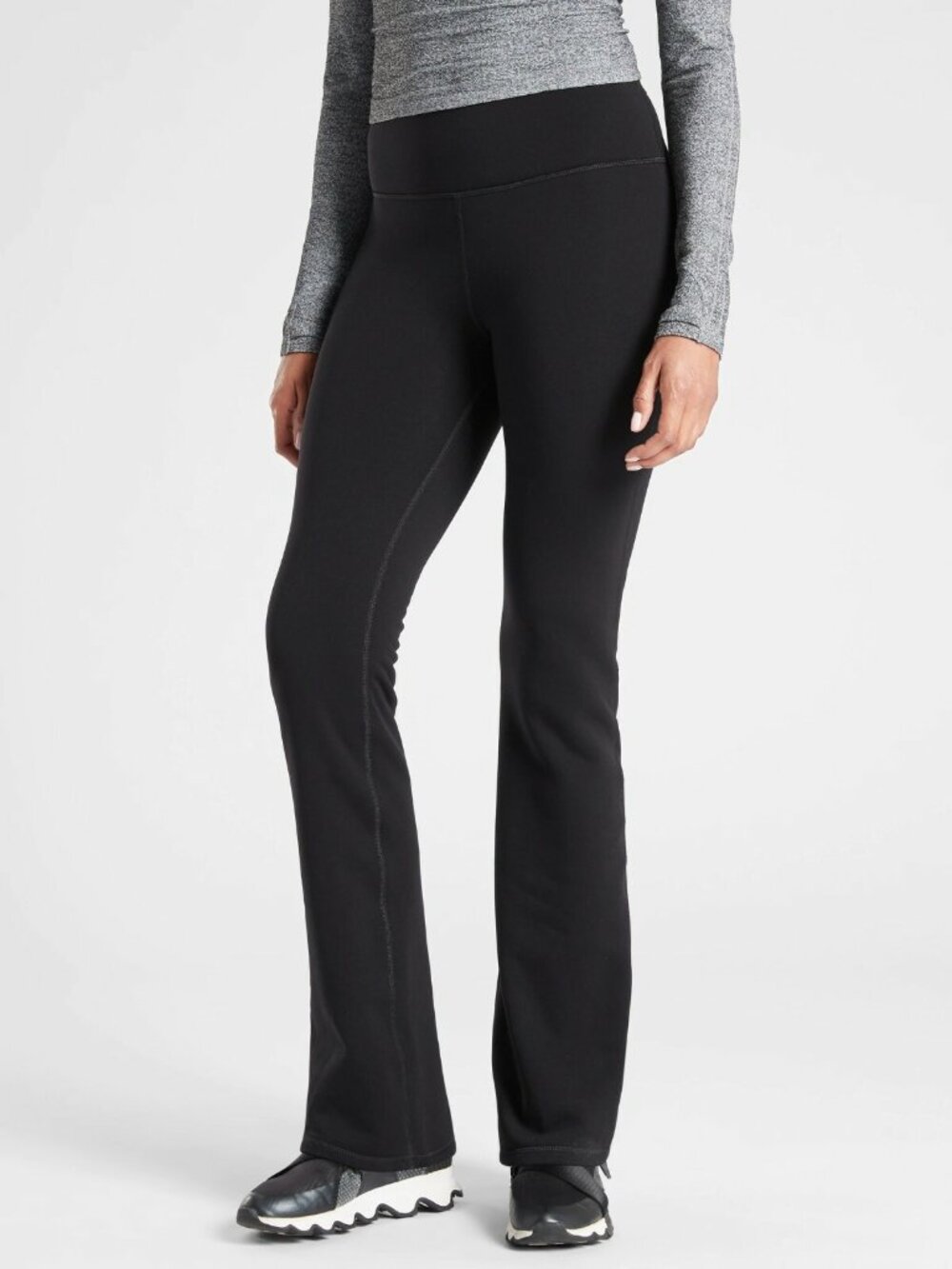 Athleta Altitude Pant in Polartec Power Stretch | Black | Medium Tall